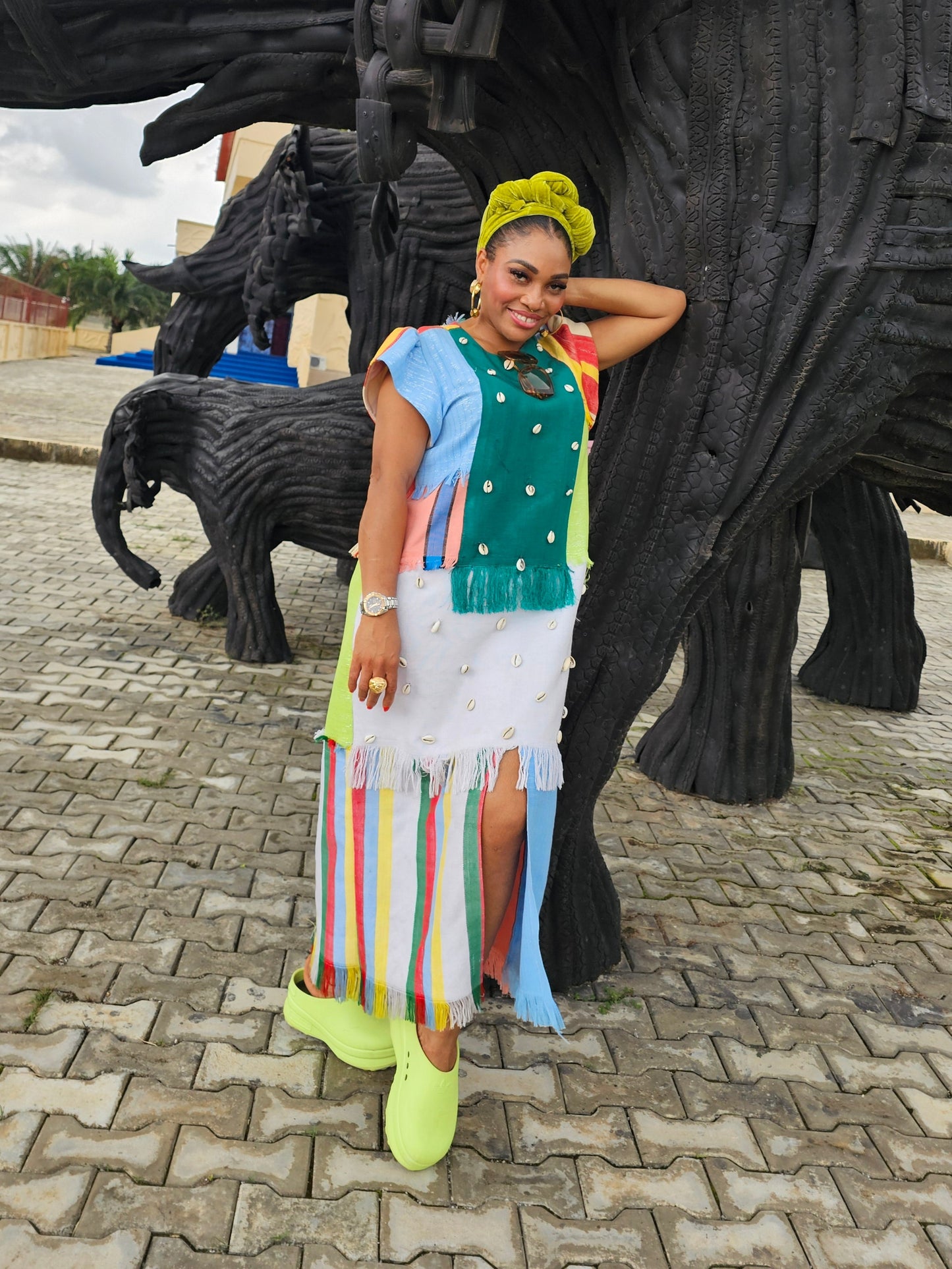 Reyi Patch Dress