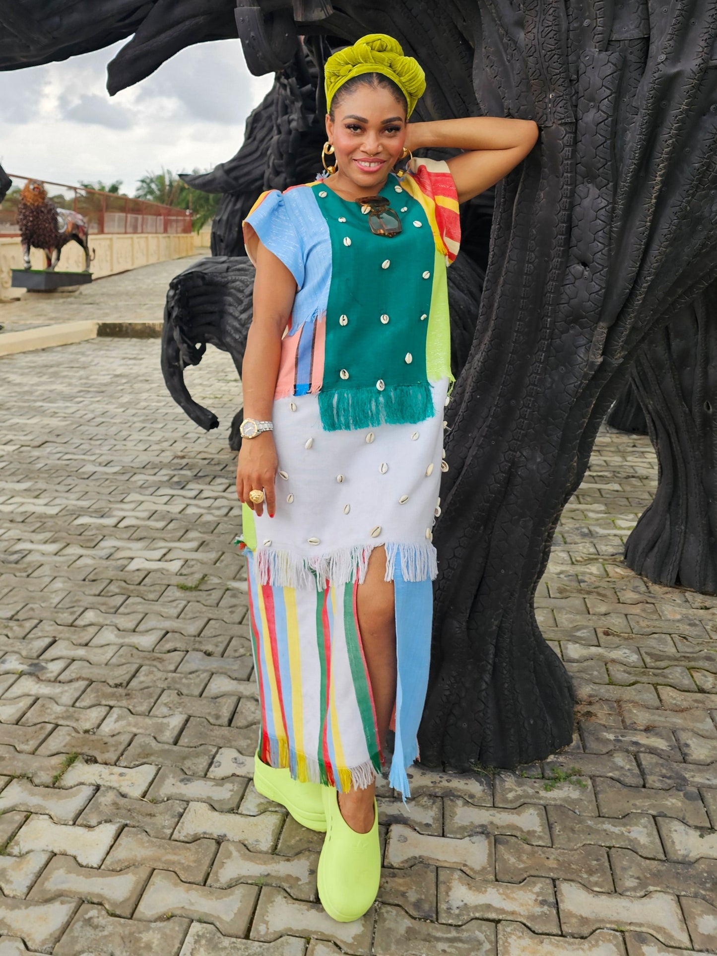 Reyi Patch Dress