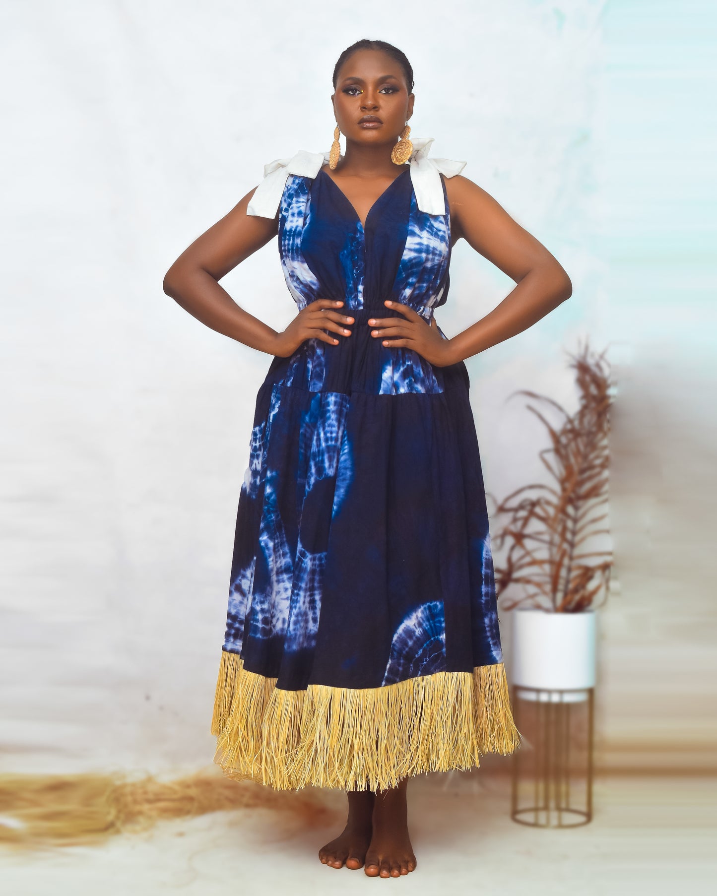 Tiza Raffia Dress