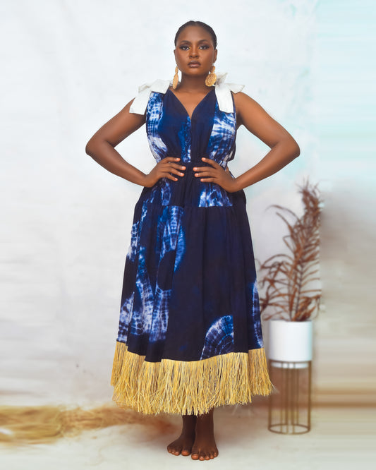 Tiza Raffia Dress