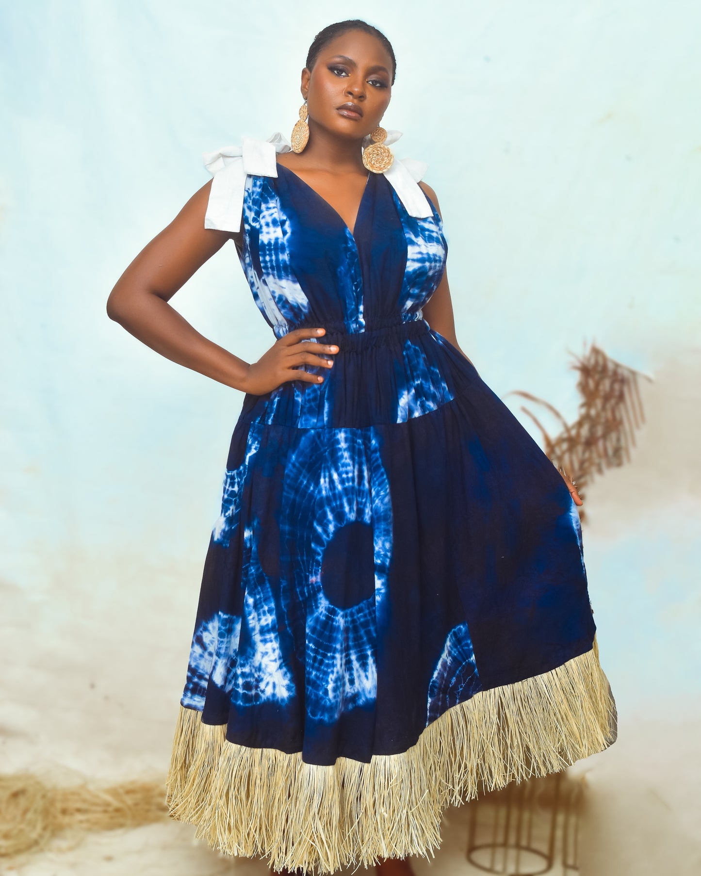 Tiza Raffia Dress