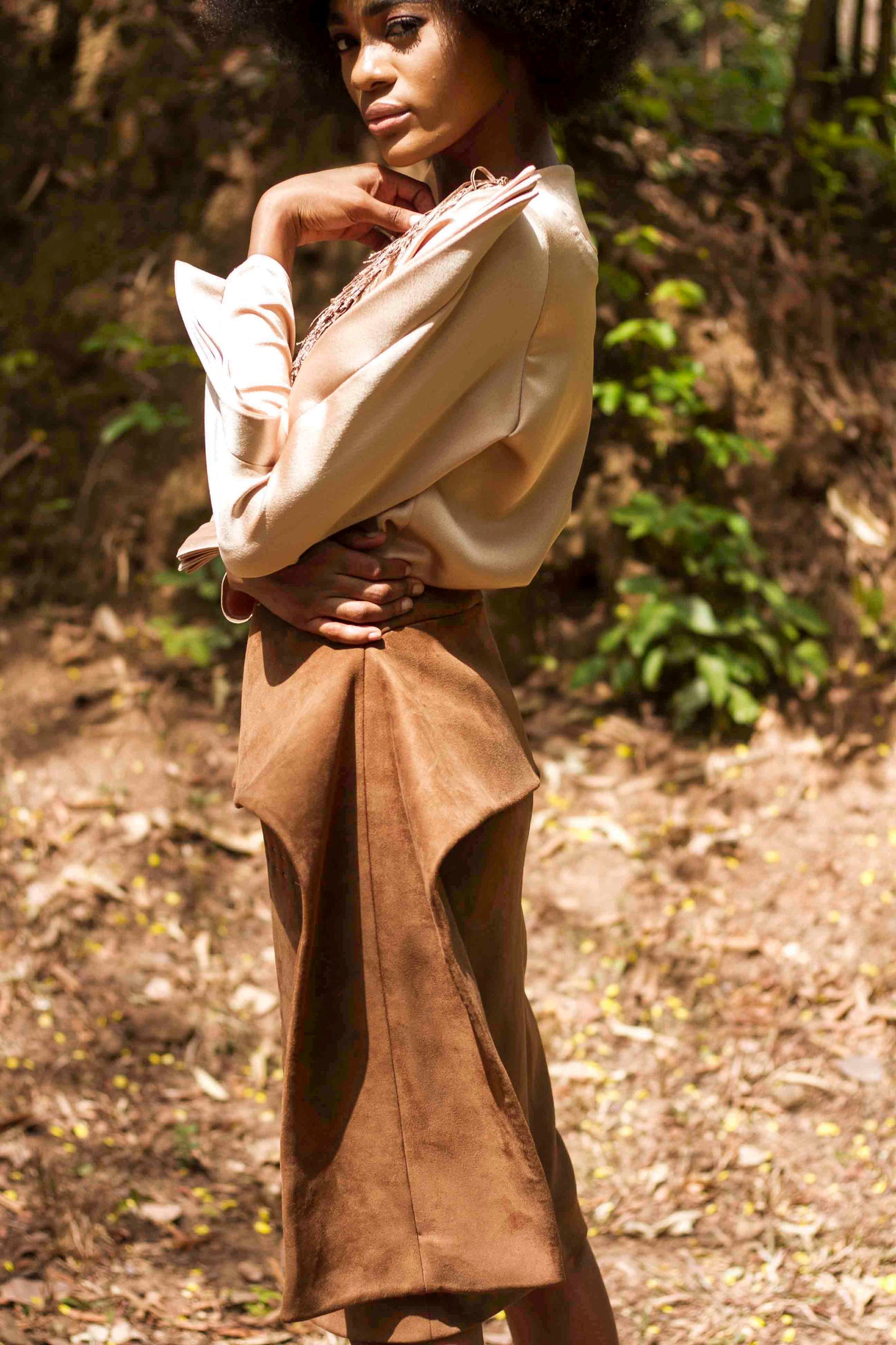 Fluff Blouse and Winged skirt
