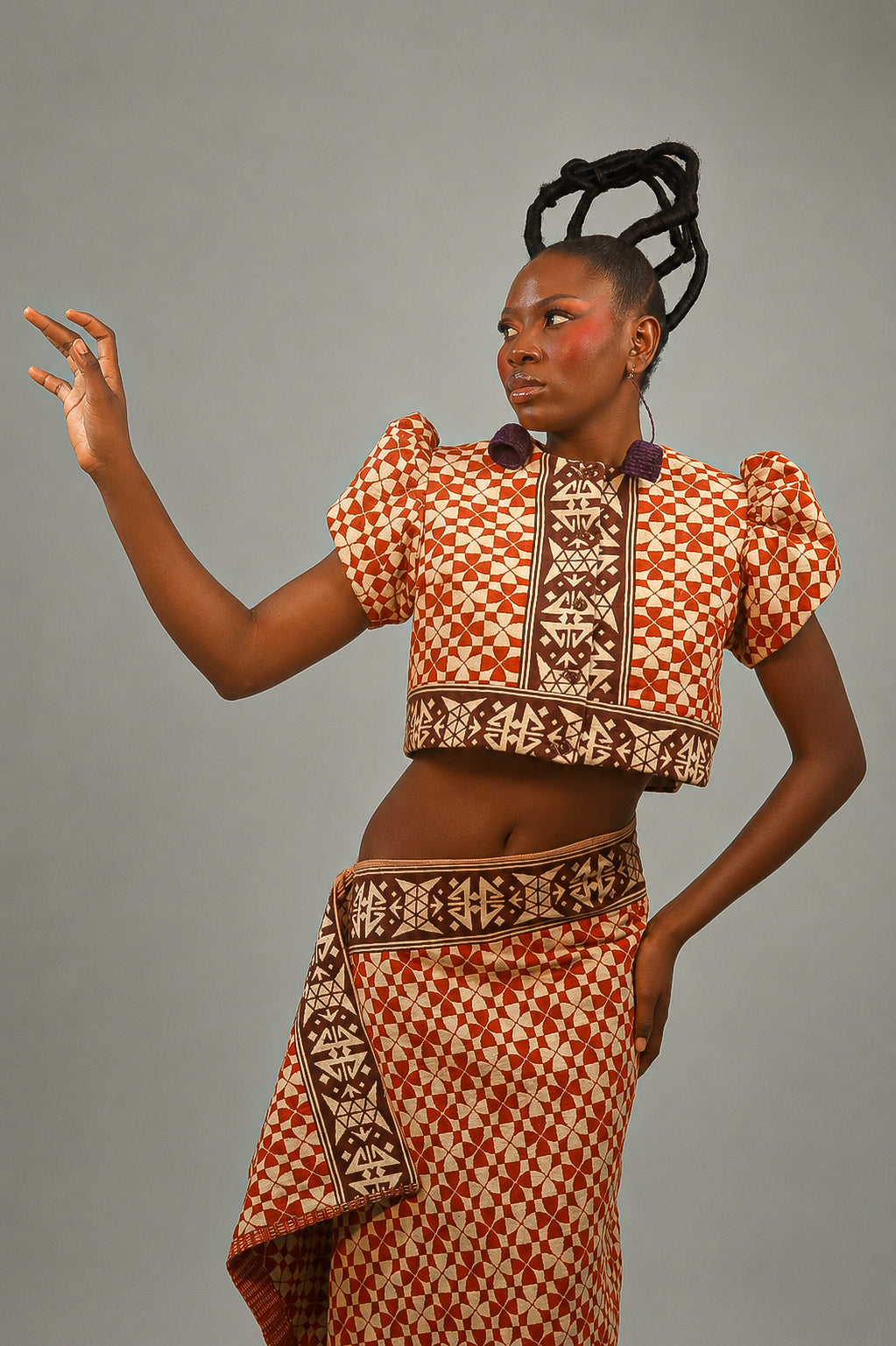 Okwu Top and Skirt Set