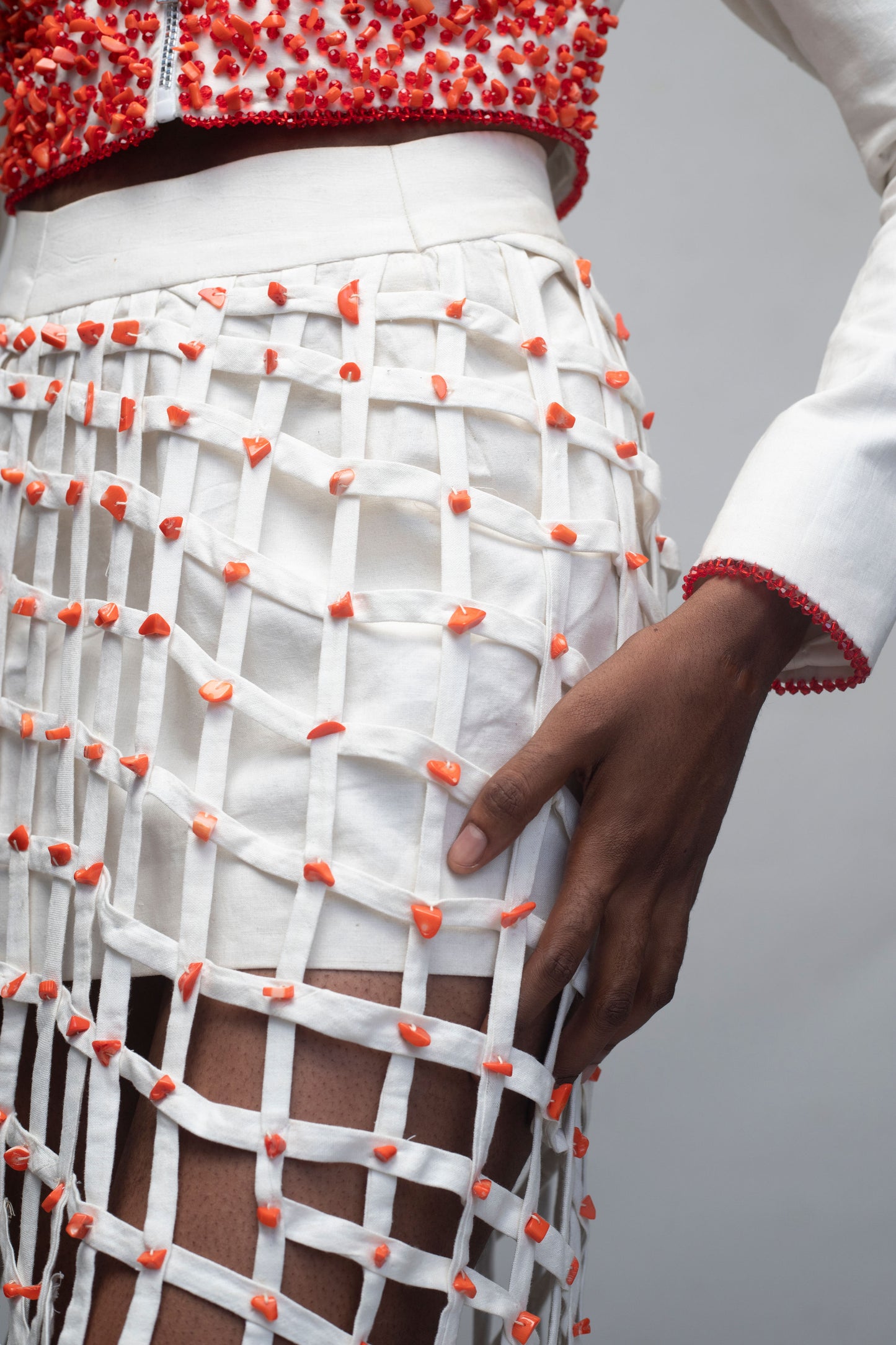 Ari Crop Jacket and Skirt Set