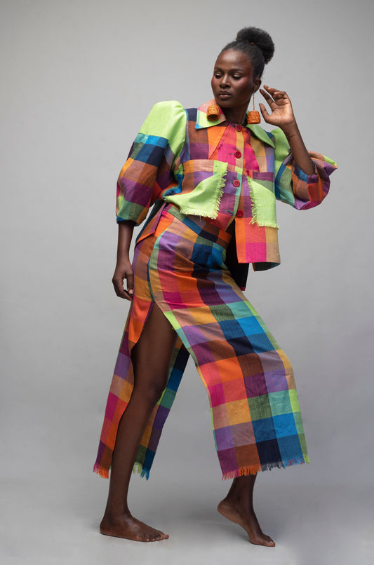 Multi colored Top and SKirt