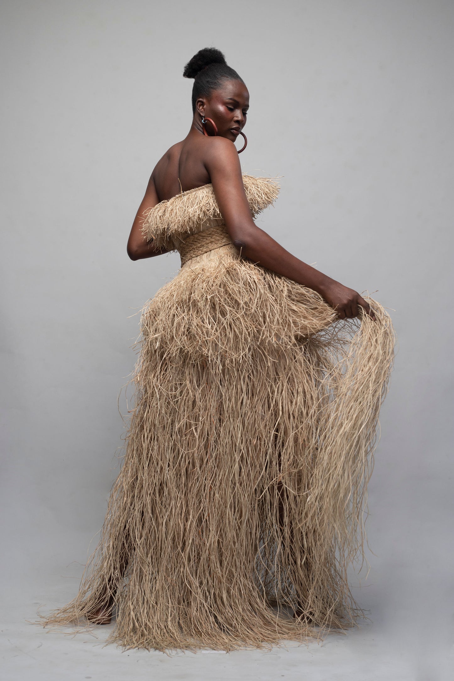 Long Numa Raffia Dress