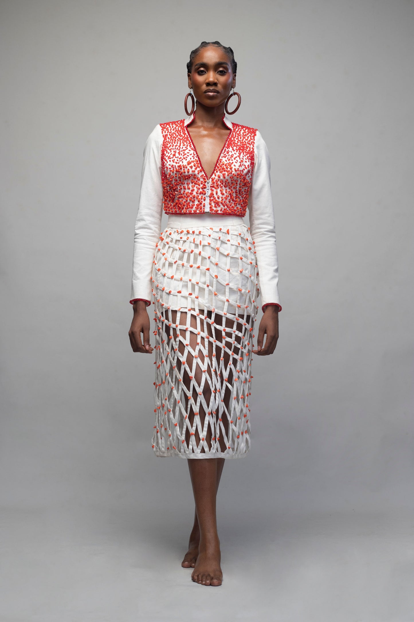 Ari Crop Jacket and Skirt Set