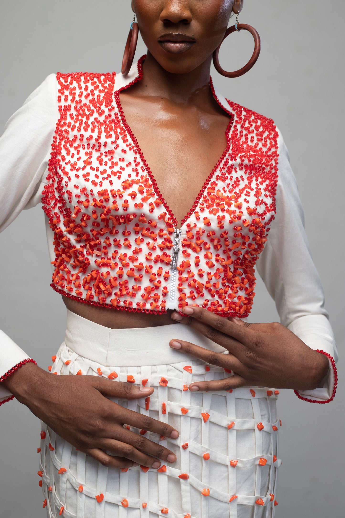 Ari Crop Jacket and Skirt Set