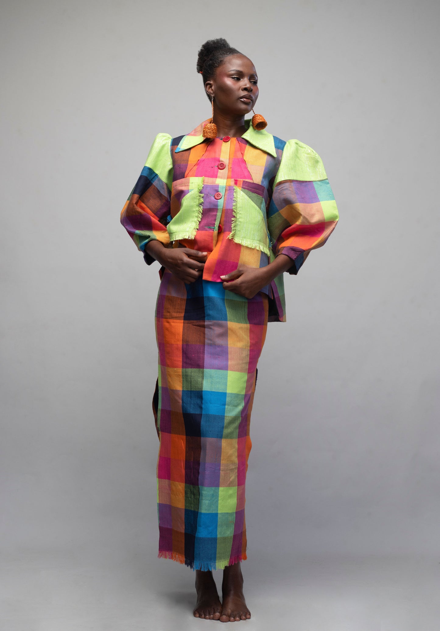 Multi colored Top and SKirt