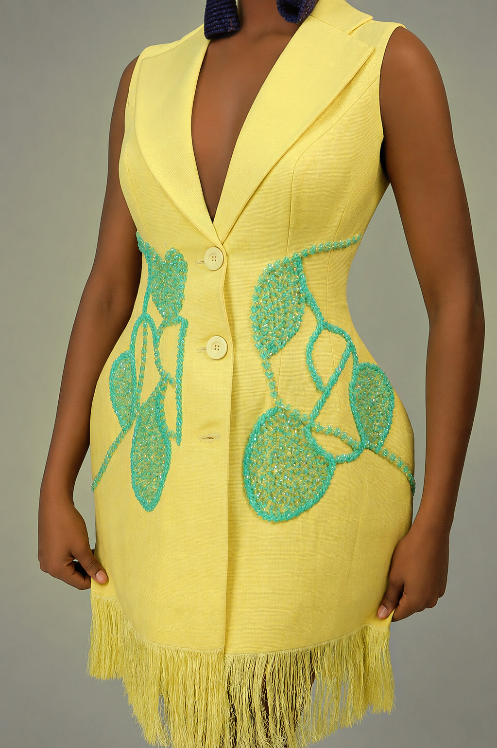Oiza Handwoven Silk Dress