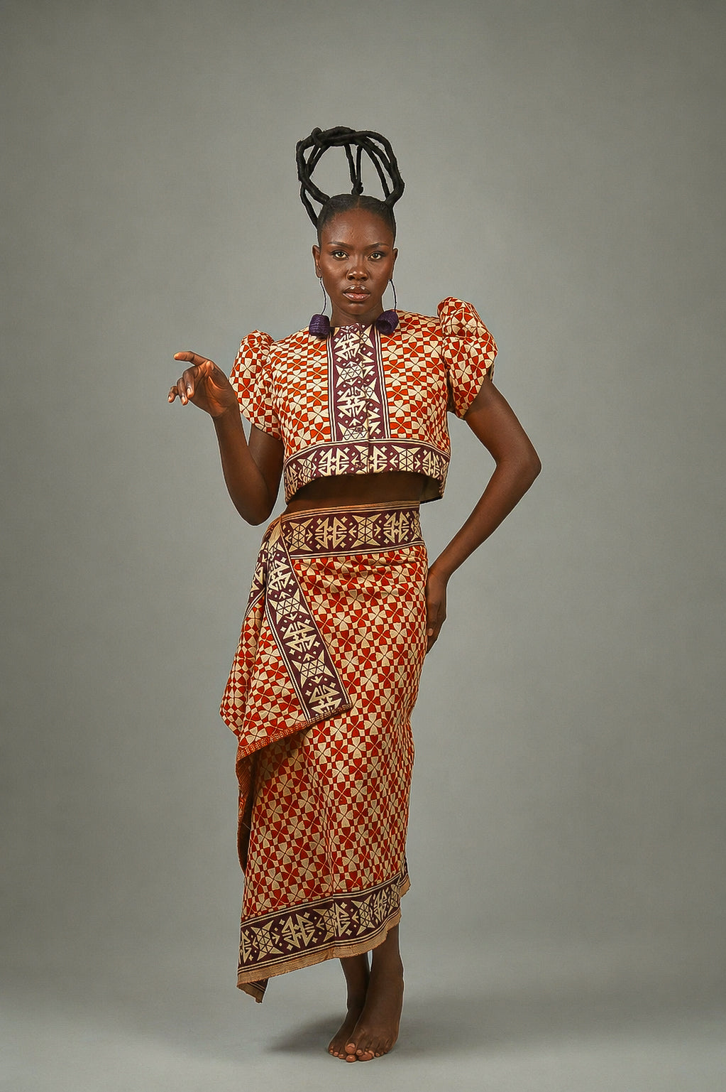 Okwu Top and Skirt Set
