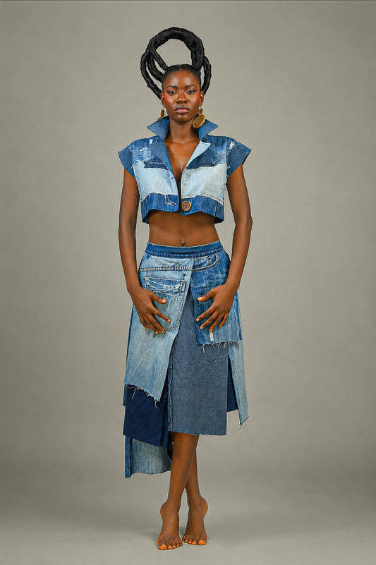 Denim Deconstructed Two Piece