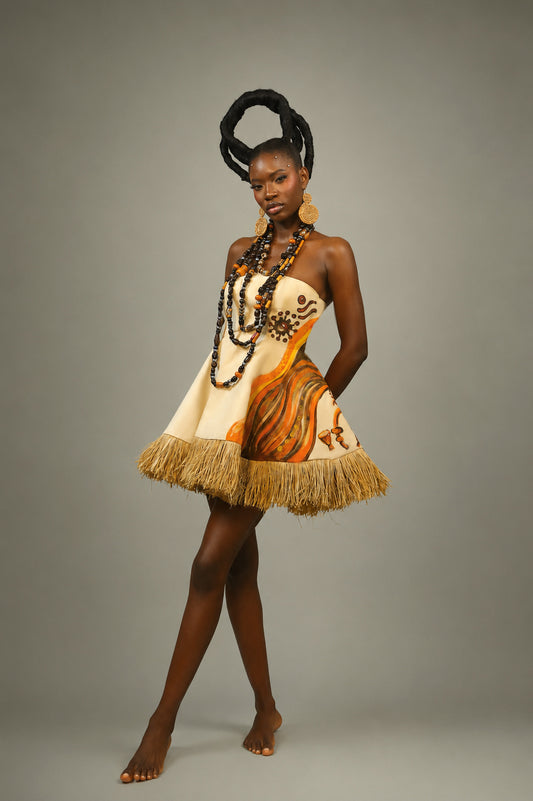 Achala Hand Painted Dress